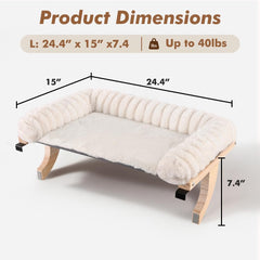 valigogo zippered bed cushion on cat window perch for quick cleaning