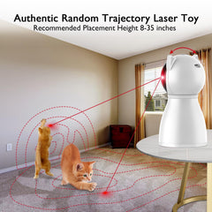 Valonii Cat Laser Toy motion sensor detects pet movement for automatic activation.