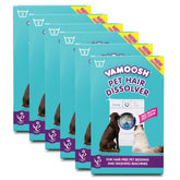 Vamoosh Pet Hair Dissolver packaging with sachets for hair-free laundry