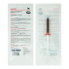 Van Beek Natural Science DiaGel medium dogs dispensing gel supports quick digestion.