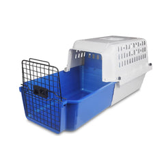 Van Ness Calm Carrier loading drawer demonstrates easy entry for pets and reduced travel stress.