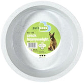 Van Ness crock dish heavy-weight 52oz 2-pack showing sturdy, spill-resistant bowls for large dogs.