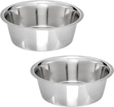 Vanacara two-pack stainless steel dog bowls—durable daily feeding solution.