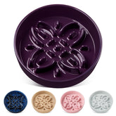Vancasso ceramic slow feeder dog bowl front view slows meals for better pacing