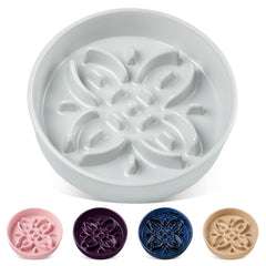 Vancasso floral maze bowl closeup showing intricate pattern for slower meals during dinner