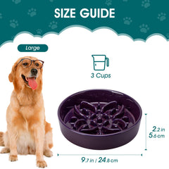 Vancasso large dog bowl with 3-cup capacity for everyday portions.