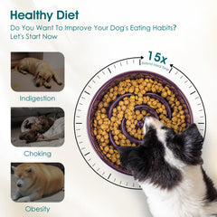Vancasso puzzle maze bowl engages dogs with a feeding challenge.