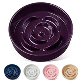 Vancasso slow-feeder bowl ceramic top view showing 1.5-cup capacity for measured meals.