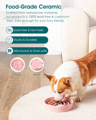 Vancasso slow feeder 1.5 cup size ideal for small to medium dogs.