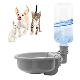 Vannon 16oz pet water bottle mounted outside cage for easy refills and stable setup.