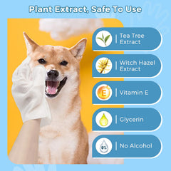 Vannon odor-control wipes help reduce pet odors between baths.