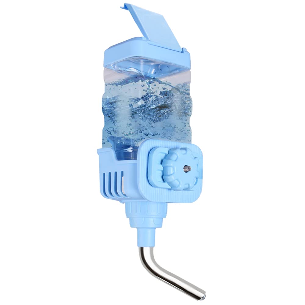 Vannon small animal water dispenser 30oz capacity keeps rabbits hydrated during playtime.