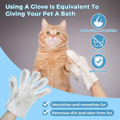 Vannon wipes dog face cleaning demonstrates quick dust and dirt removal