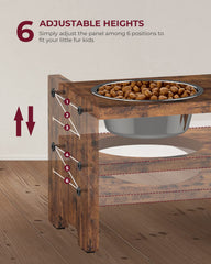 Vantic elevated dog bowls with 15-degree tilt for easier feeding