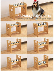 Vantic elevated dog bowls foldable design for compact storage and travel.