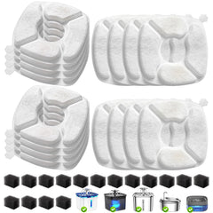 VANVE cat fountain filters 32pc kit for cleaner pet water and easy replacement