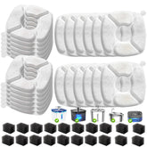VANVE cat fountain filters kit-assembly demonstrates complete replacement for easy setup.