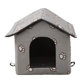 VARMTOR Outdoor Cat House weatherproof-shell provides durable year-round shelter.