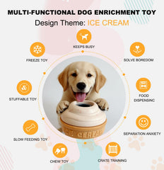 Vayugo 3in1 enrichment toy with chew-dispense-freeze supports slow feeding and puzzle solving
