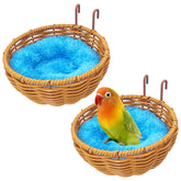 VCEPJH rattan bird nest main view shows safe, comfy nesting for small birds