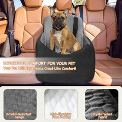 Vdamu dog car seat provides 5 inch lift for better outside view