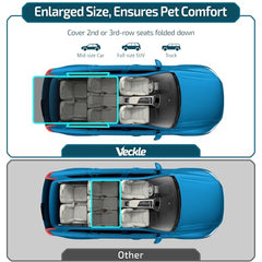 Veckle SUV Cargo Liner water-resistant fabric repels spills and grime.