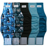 Vecomfy belly bands pack5 floral pattern for clean, worry-free outings.