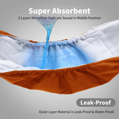 Vecomfy belly band waterproof outer layer protects furniture.