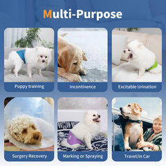 Vecomfy dog belly band closed-strap close-up highlighting secure fit with durable hook-and-loop