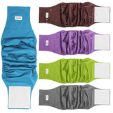 Vecomfy dog belly band pack5 flatlay showing washable, reusable protection for male dogs