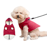 Vecomfy dog hoodie with built-in harness front view for secure control on walks.