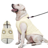 Vecomfy dog hoodie front view shows built-in harness for secure walking