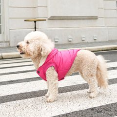 Vecomfy pink S hoodie with snaps for easy on-off