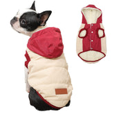 Vecomfy fleece-lined hoodie front view showcasing cozy warmth for small dogs.