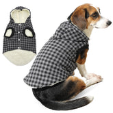 Vecomfy fleece lining dog hoodie front view for extra warmth.