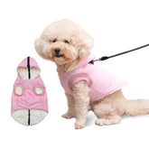 Vecomfy fleece-lined dog hoodie close-up showing warm, soft fabric.