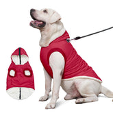 Vecomfy fleece-lining dog hoodie front view offers warm outdoor protection