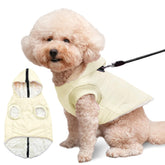 Vecomfy fleece-lined dog hoodie front view shows cozy warmth for small dogs.