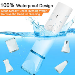 Veeconn dog clippers quiet motor enables calm grooming sessions.