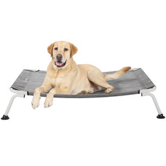 Veehoo elevated outdoor dog bed 42in keeps large dogs comfy in fresh air