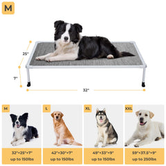 Veehoo bed with Textilene fabric that's easy to clean and maintain.