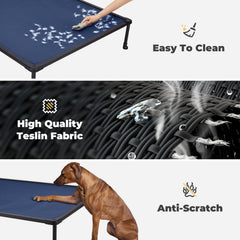 Veehoo breathable Textilene mesh stays cool and easy to wipe clean.