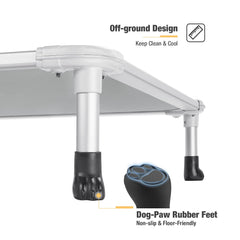 Veehoo non-slip feet design prevents sliding on wooden floors.