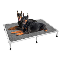 Veehoo Chew Proof Elevated Dog Bed frame with durable aluminum support.