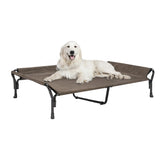Veehoo cooling elevated dog bed frame offers sturdy support for indoors or outdoors.