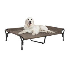 Veehoo cooling elevated dog bed frame offers sturdy support for indoors or outdoors.