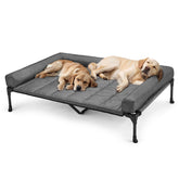 veehoo cooling elevated dog bed frame delivers sturdy support for large breeds during indoor or outdoor use.