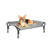 Veehoo cooling elevated dog bed frame offers secure elevated comfort