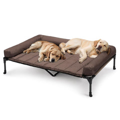 Veehoo cooling elevated dog bed XXL top view for cooling comfort.