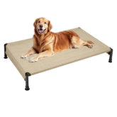Veehoo cooling outdoor dog bed frame side demonstrates sturdy construction for large dogs